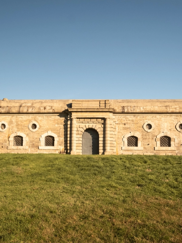 Historische Batteria Amalfi in Cavallino Treporti an der Adriaküste, venezianische Festungsanlage